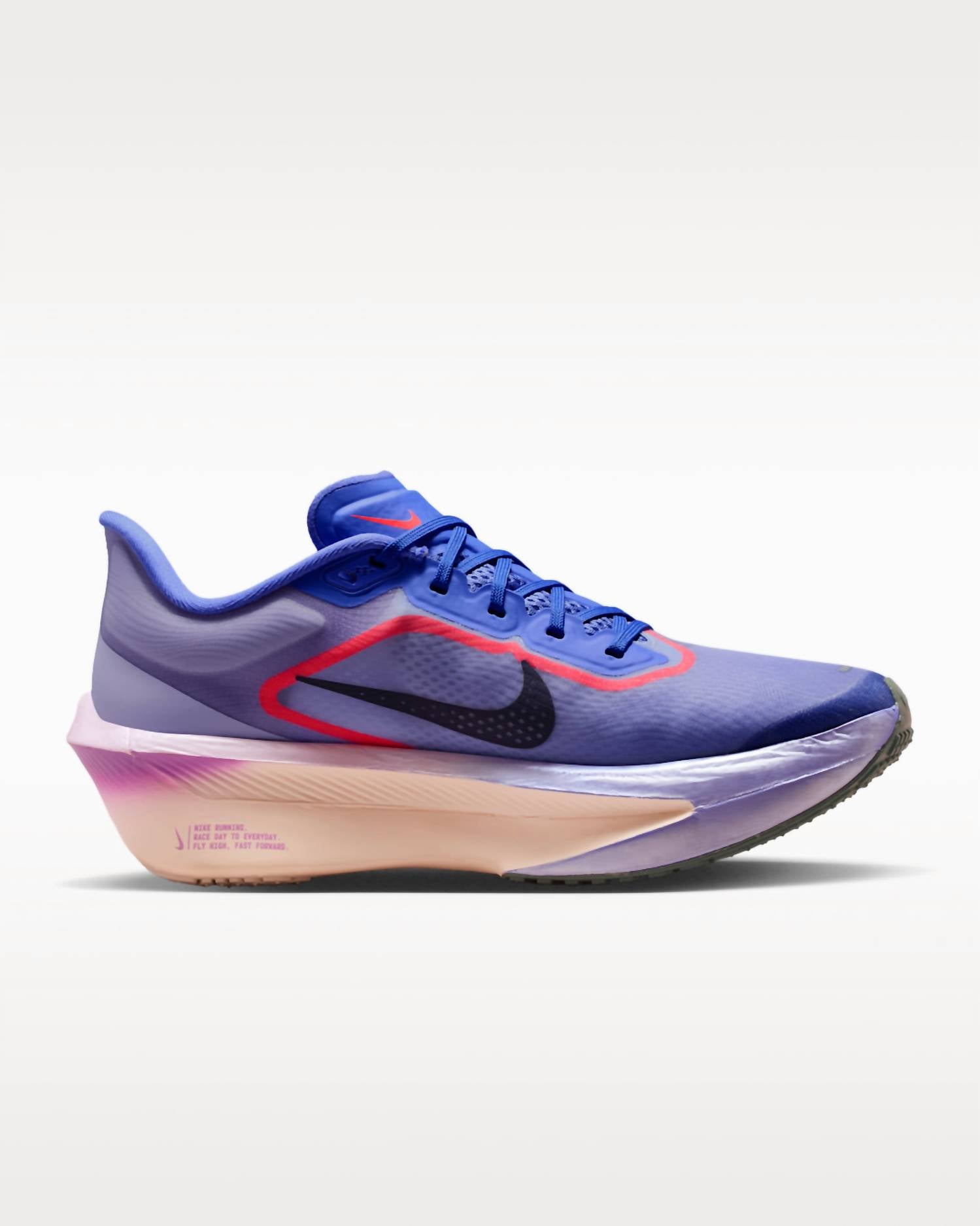 NIKE Women's Zoom Fly 6 Road Racing Shoes in violet mist hot lava bright violet purple dynasty - women's shoe