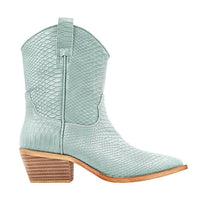 Shu Shop - Women's Zouzou Snake Print Pointed Toe Cowboy Boots