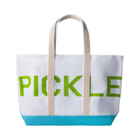 Crab & Cleek - Women's Pickle And Serve Canvas Beach Tote