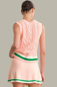 525 America - Ellie Cable V-neck Vest