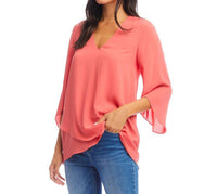 Karen Kane - Bracelet Sleeve Asymmetric Top