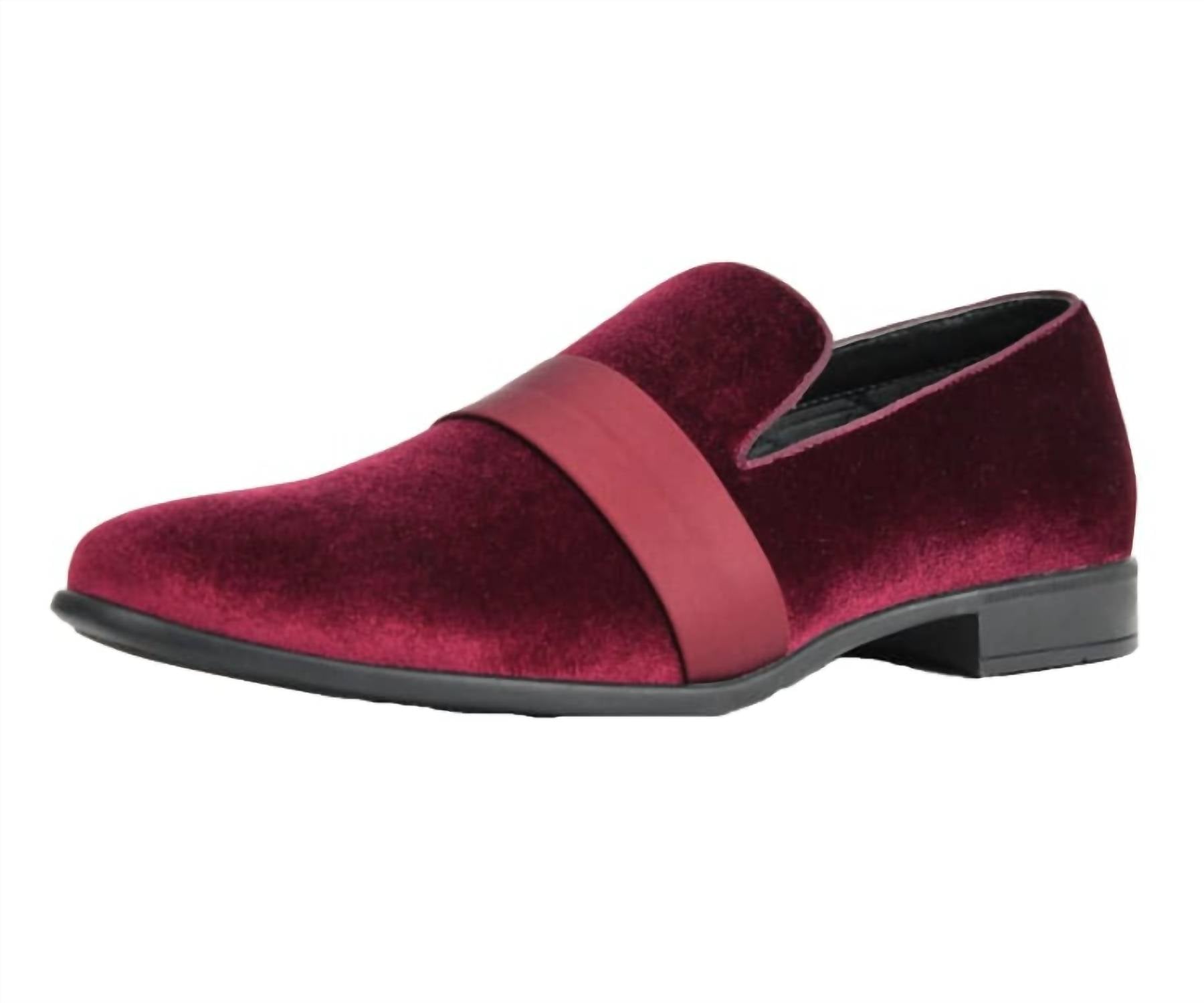 Amali Men's Knight Loafer in burgundy - men's loafer