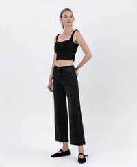 Flying Monkey - Raw Hem Ankle Jeans