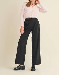 Cloud Ten Fuzzy Knit Crop Cardigan in light pink - women's cardigan - view 5