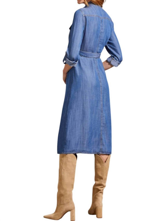 Tribal - Button Front Tencel Midi Dress