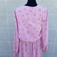 1.State - Asymmetrical Long Sleeves Floral Dress