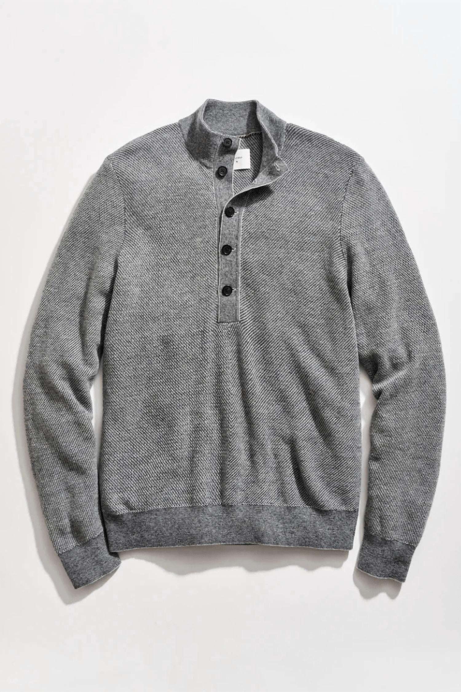 Billy Reid - Button Placket Twill Pullover