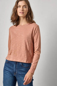 Lilla P - Long Sleeve Cropped Boyfriend Tee