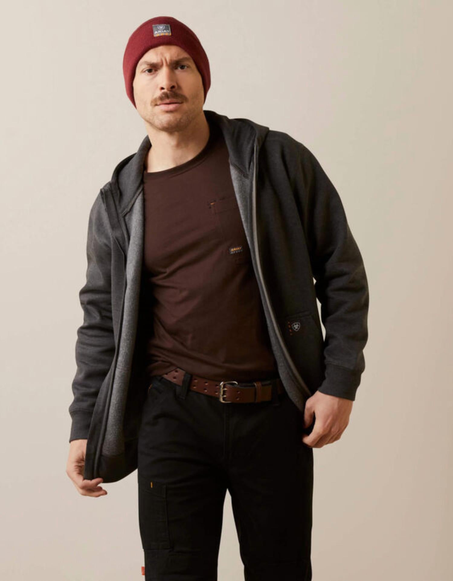 Ariat - Men's Rebar Workman Born For This Full Zip Hoodie
