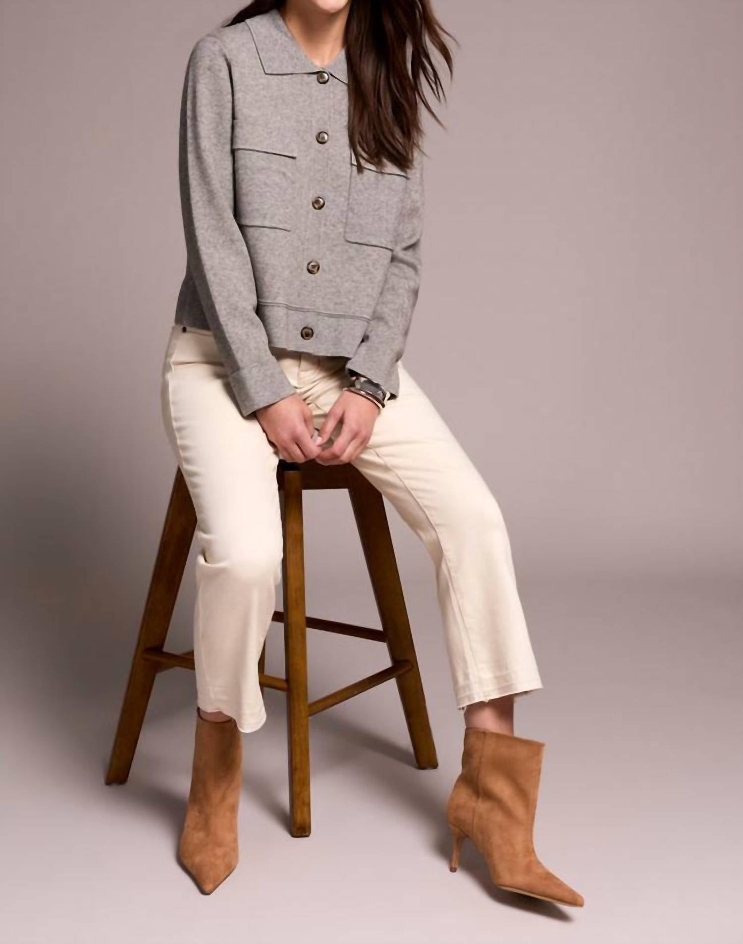 Tribal - Vivienne Collared Cardigan Sweater