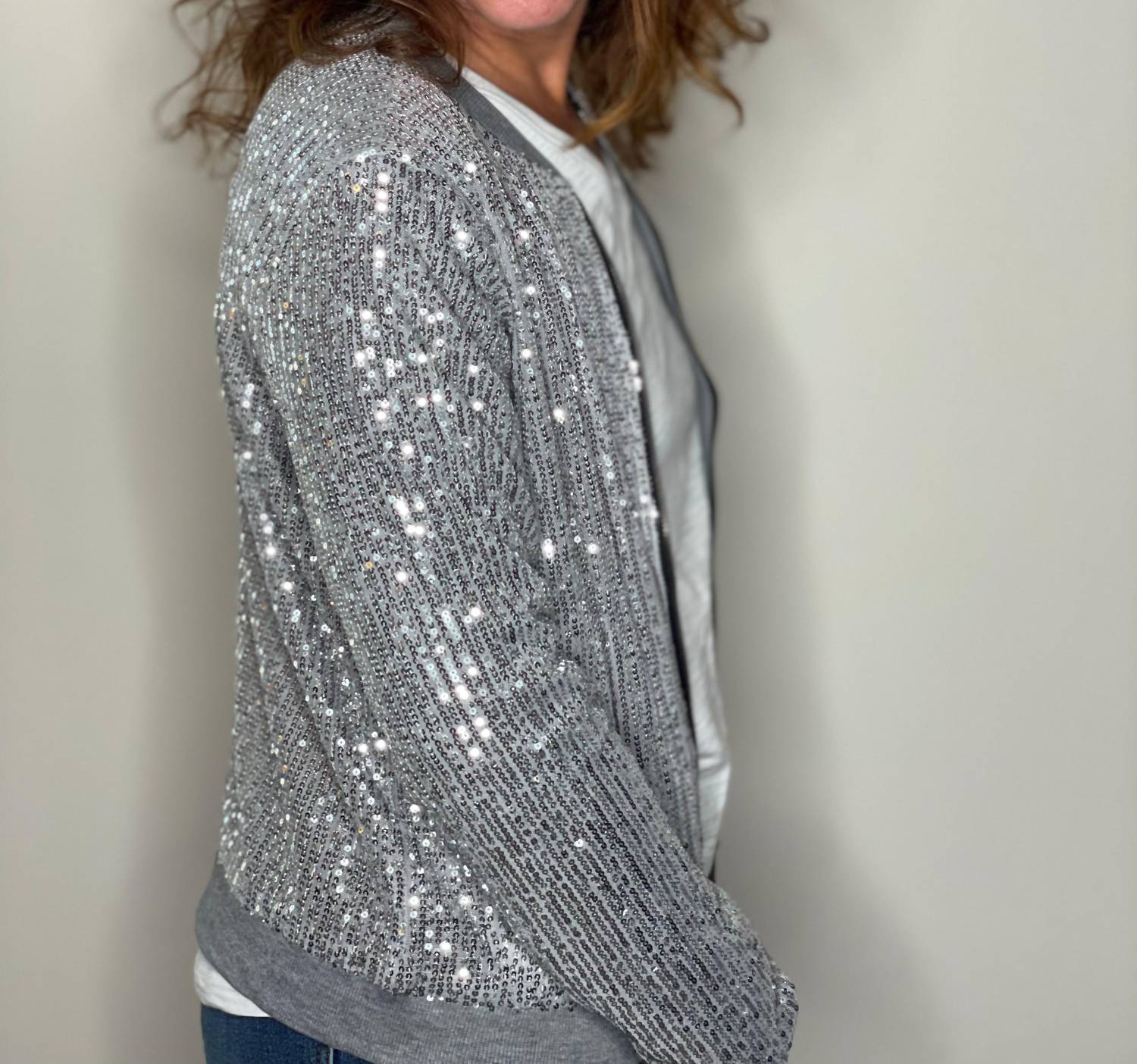 Way - Women's Sequin Bomber Jacket