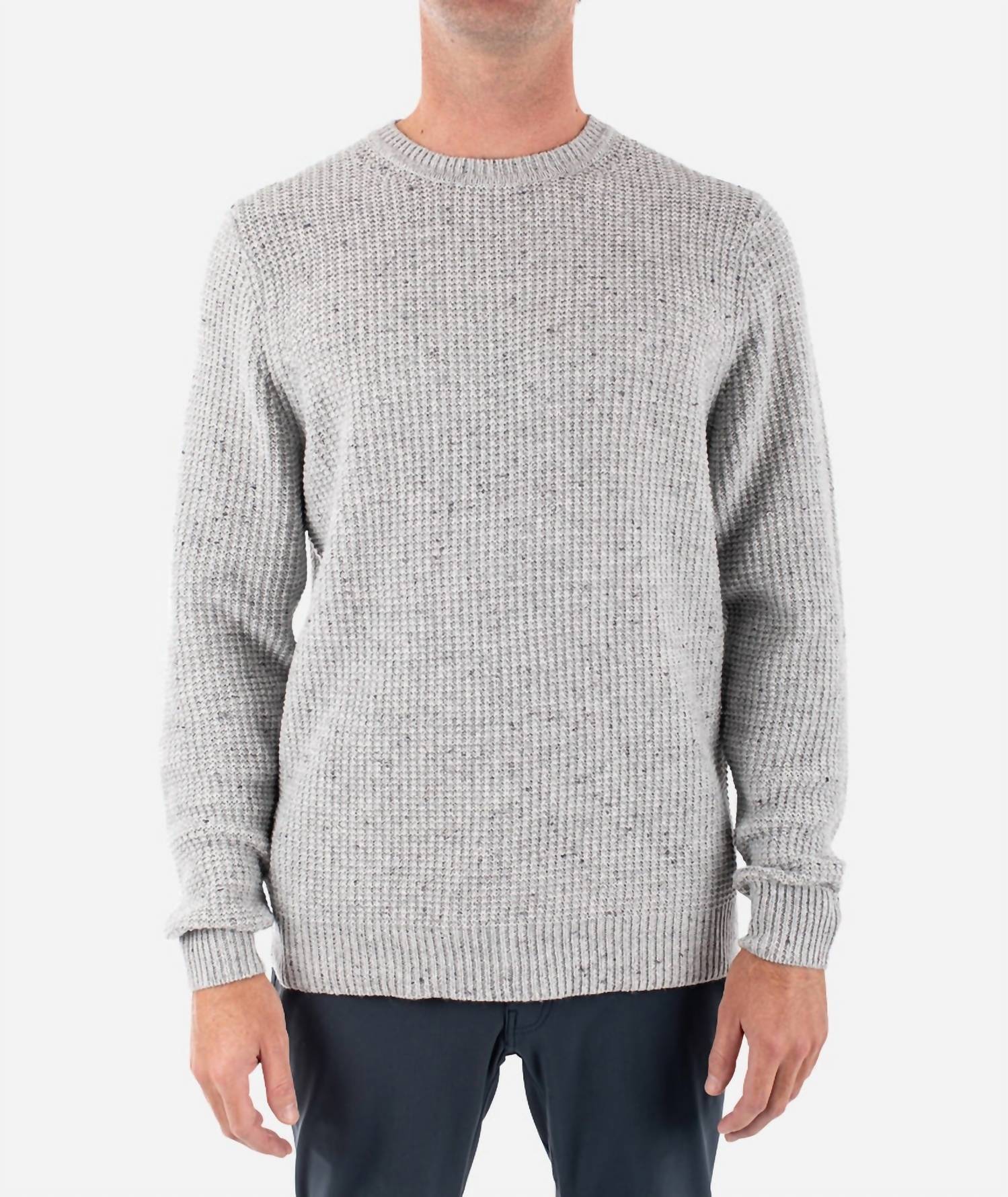 Jetty Paragon Crewneck Sweater in light grey - men's sweater