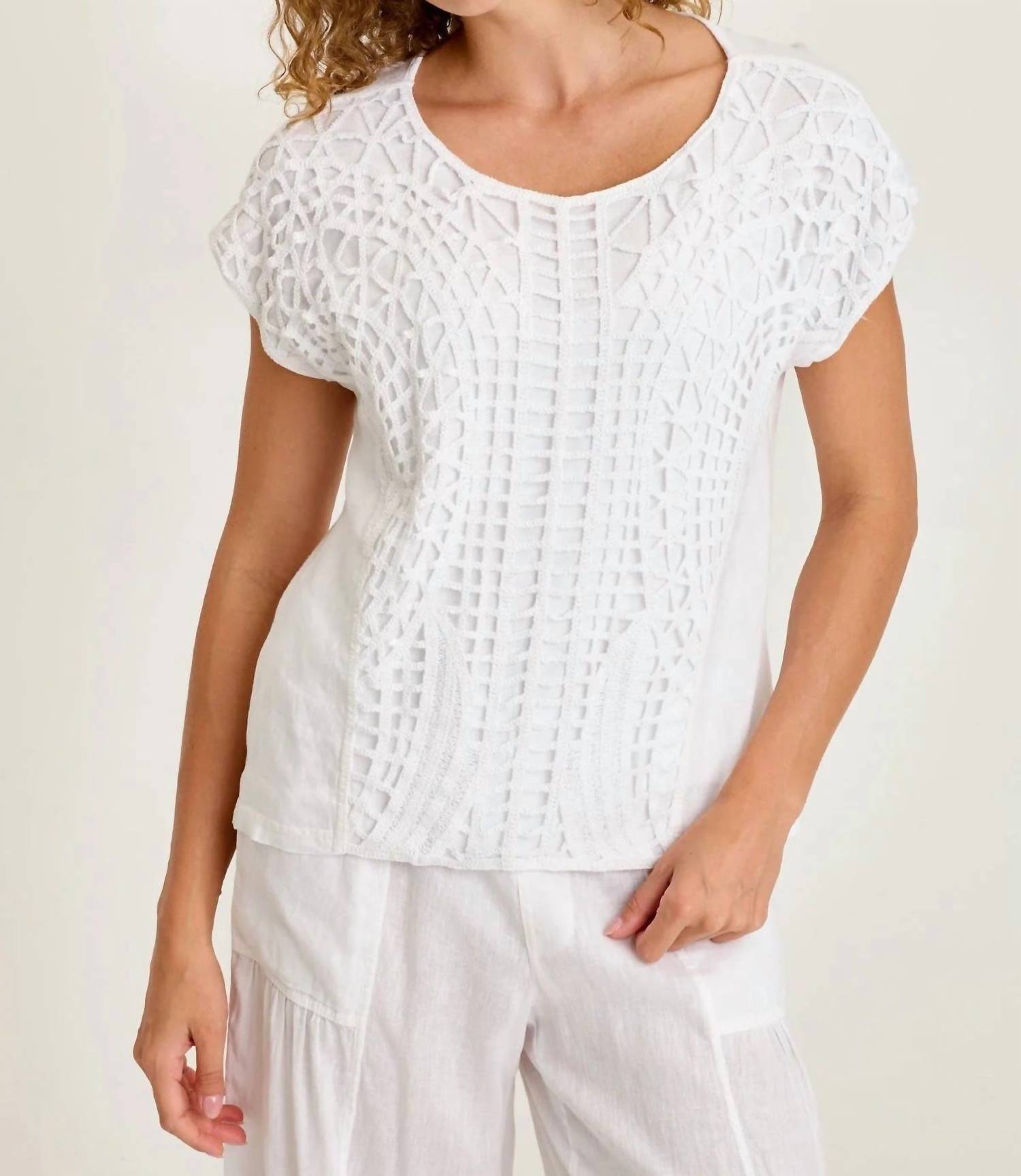Xcvi - Nashir Crochet Top