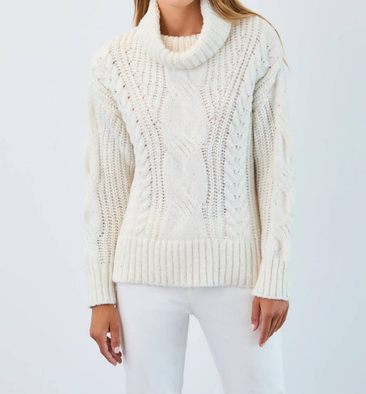 Fdj - Cowl neck cable sweater