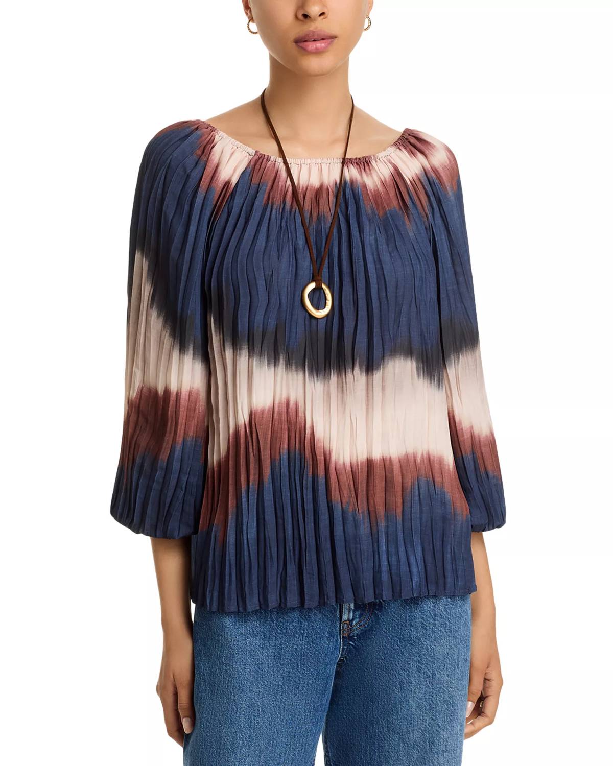 Bella Dahl - Pleated Three Quarter Sleeve Blouse