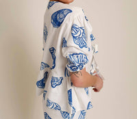 Bailey Rose - St. Pete Shell Tie Front Top