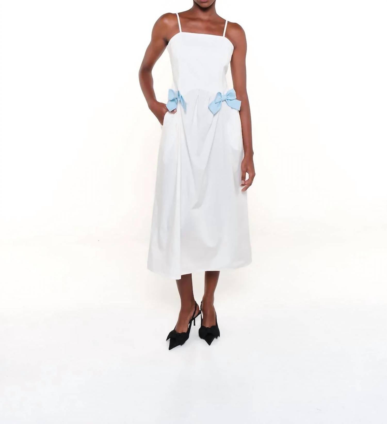 The Lulo Project - Maddy Poplin Midi Dress