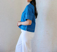 Thml - Denim Collared Top