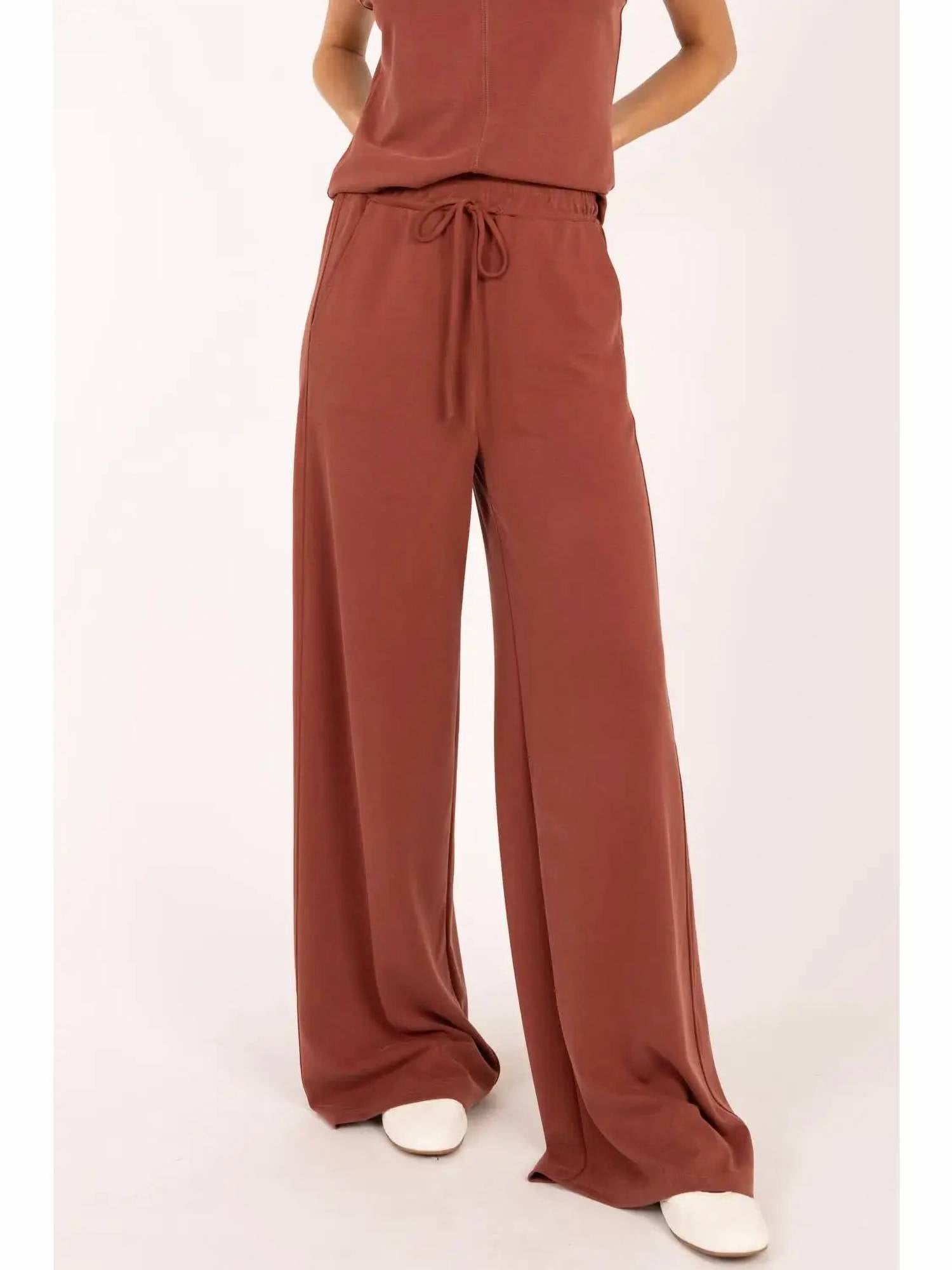 Elle Grey - Wide Leg Lounge Pants