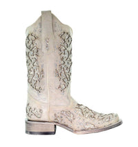 Corral - Women's Glitter Inlay Square Toe Cowboy Boots