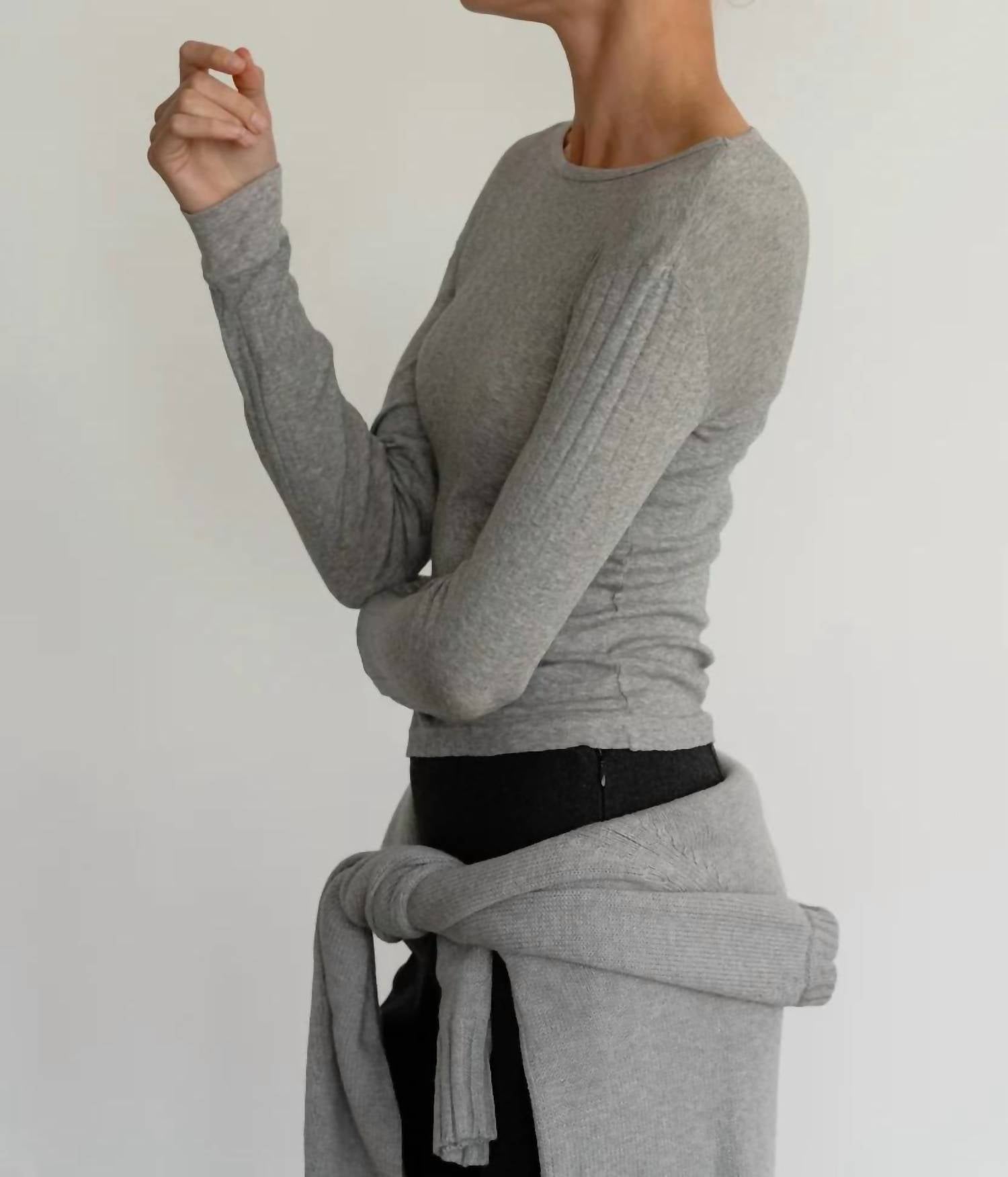 Donni. - Pointelle Long Sleeve Top