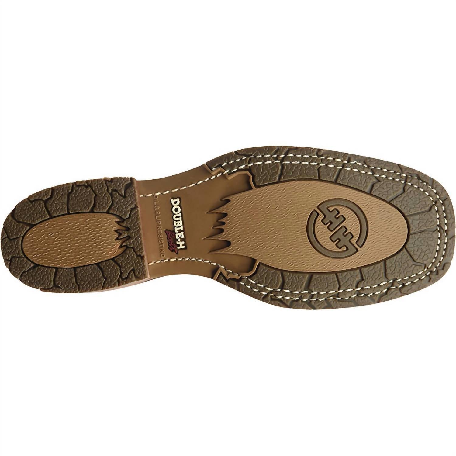 Double-H Boots Men's Soft Toe Non-insulated Western Work Boots in brown black - men's boots - view 7