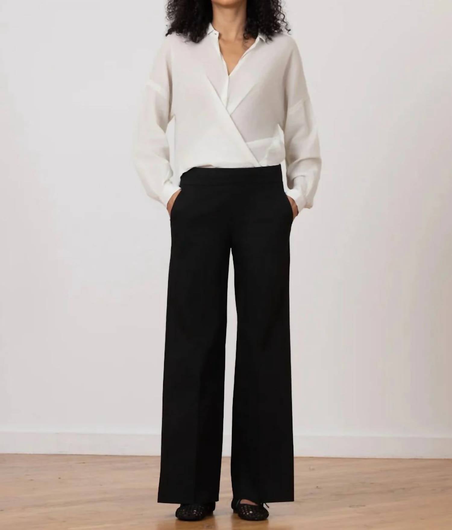 Avenue Montaigne - Carla Stretch Cotton Pants