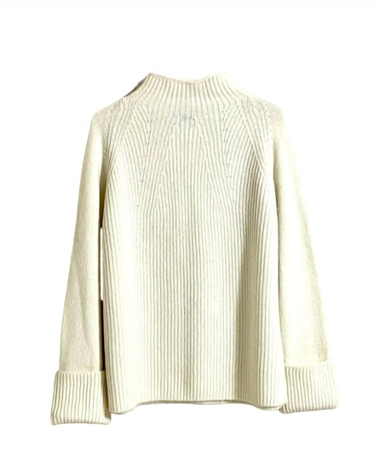 Vince - Women's Funnel Neck Long Sleeve Rolled Cuffs Sweater