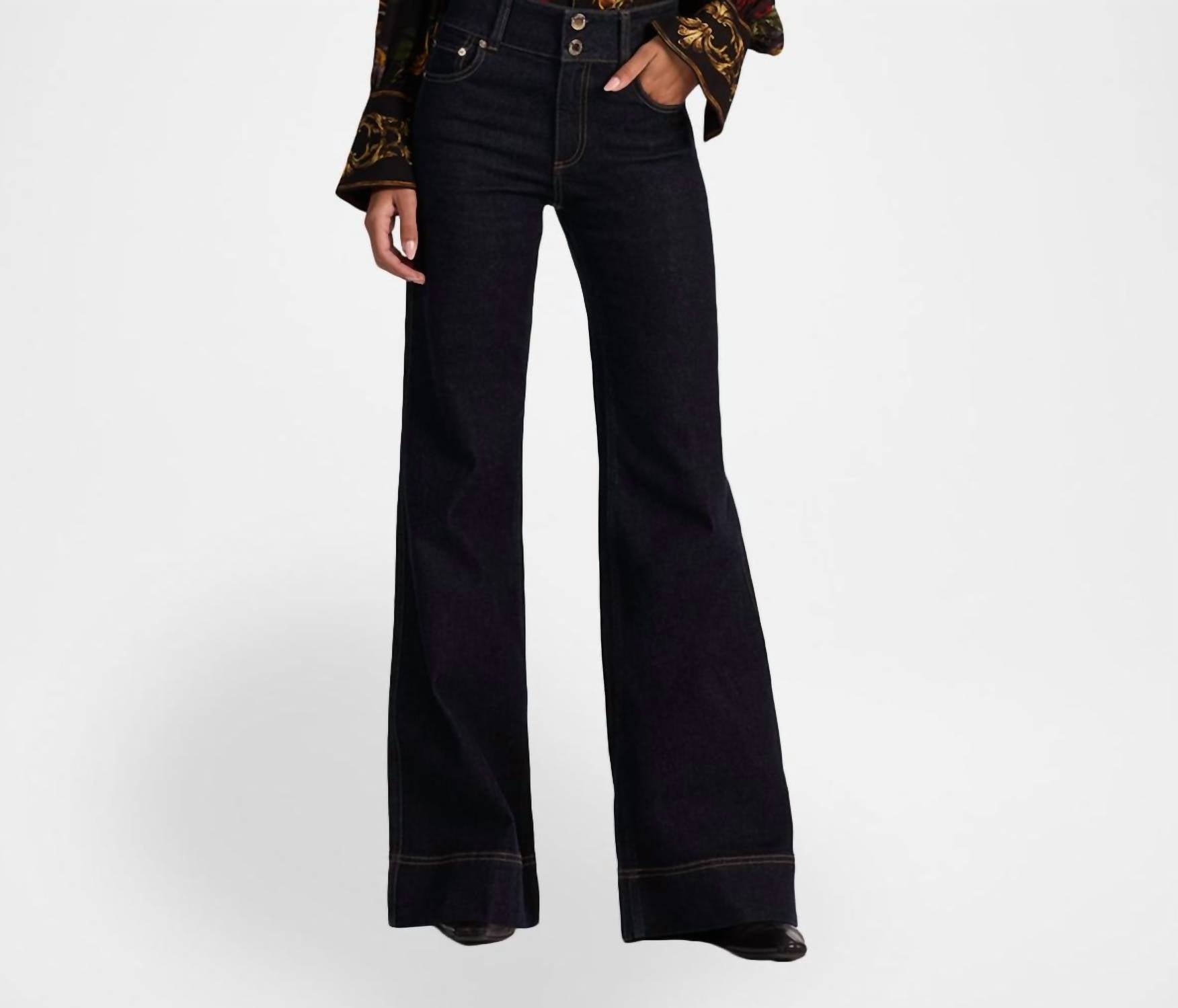 Alice + Olivia - Marion Floral Mock-neck Blouse
