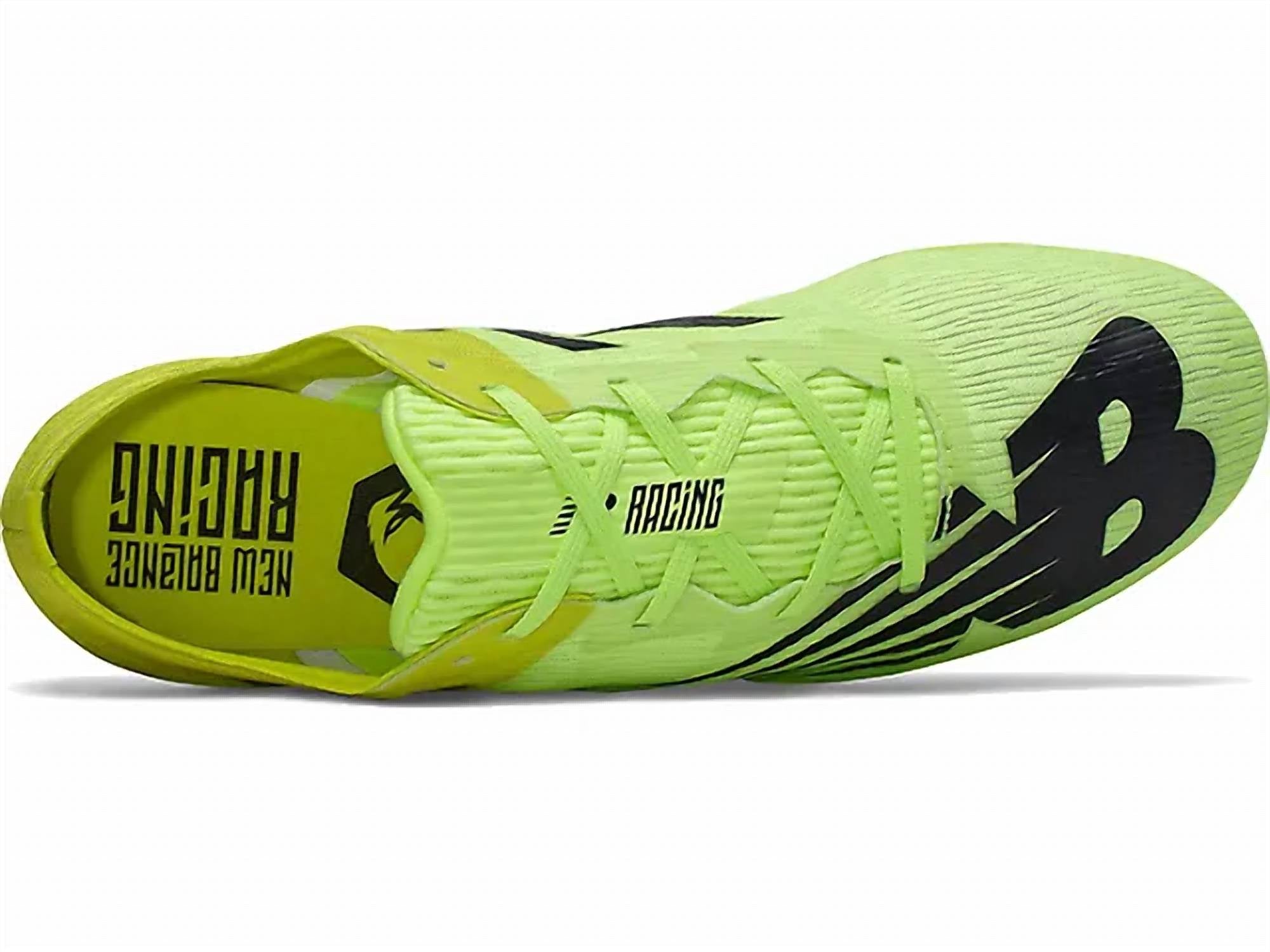 New Balance Men's Md500v7 Spikes in sulphur yellow black - men's shoe - alternate view