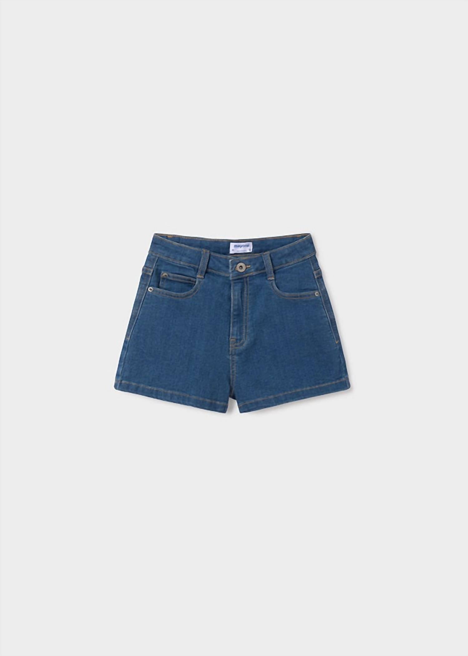 Mayoral - Girl's Basic Stretch Denim Shorts
