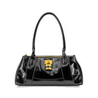 Like Dreams - Women's Pecan Lock East West Shoulder Bag