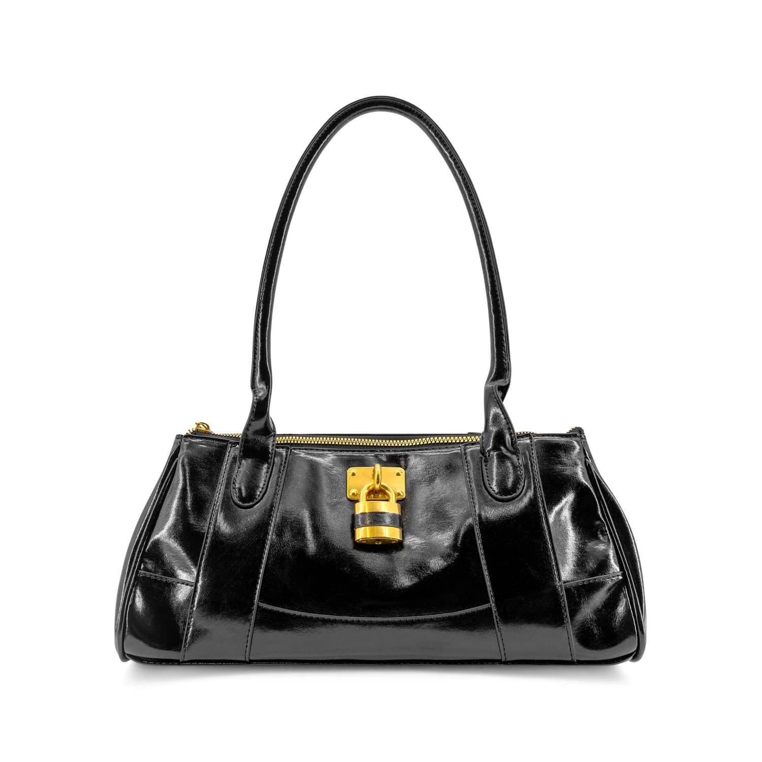 Like Dreams - Women's Pecan Lock East West Shoulder Bag