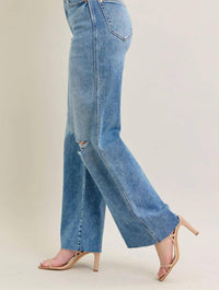 Judy Blue - Tucker Vintage Wash Wide Leg Jean