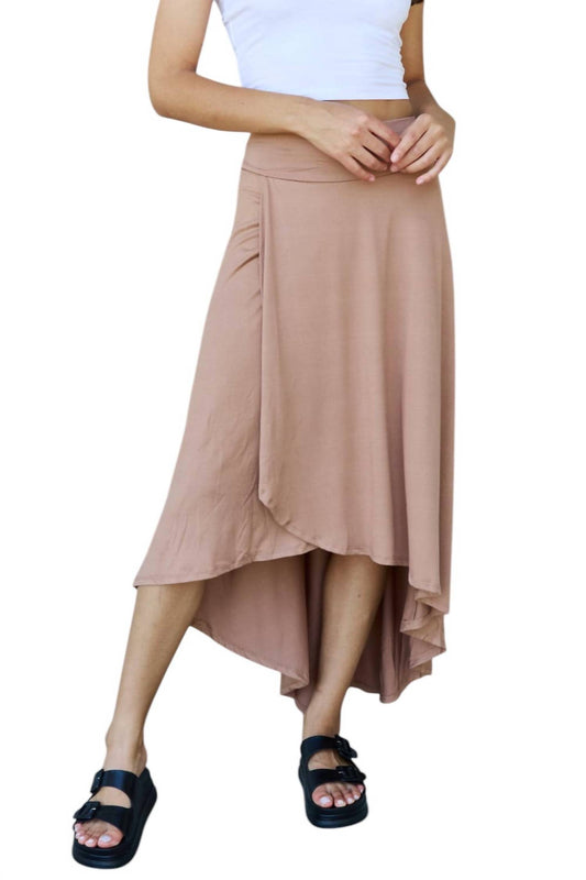 Ninexis - High Waisted Flare Maxi Skirt