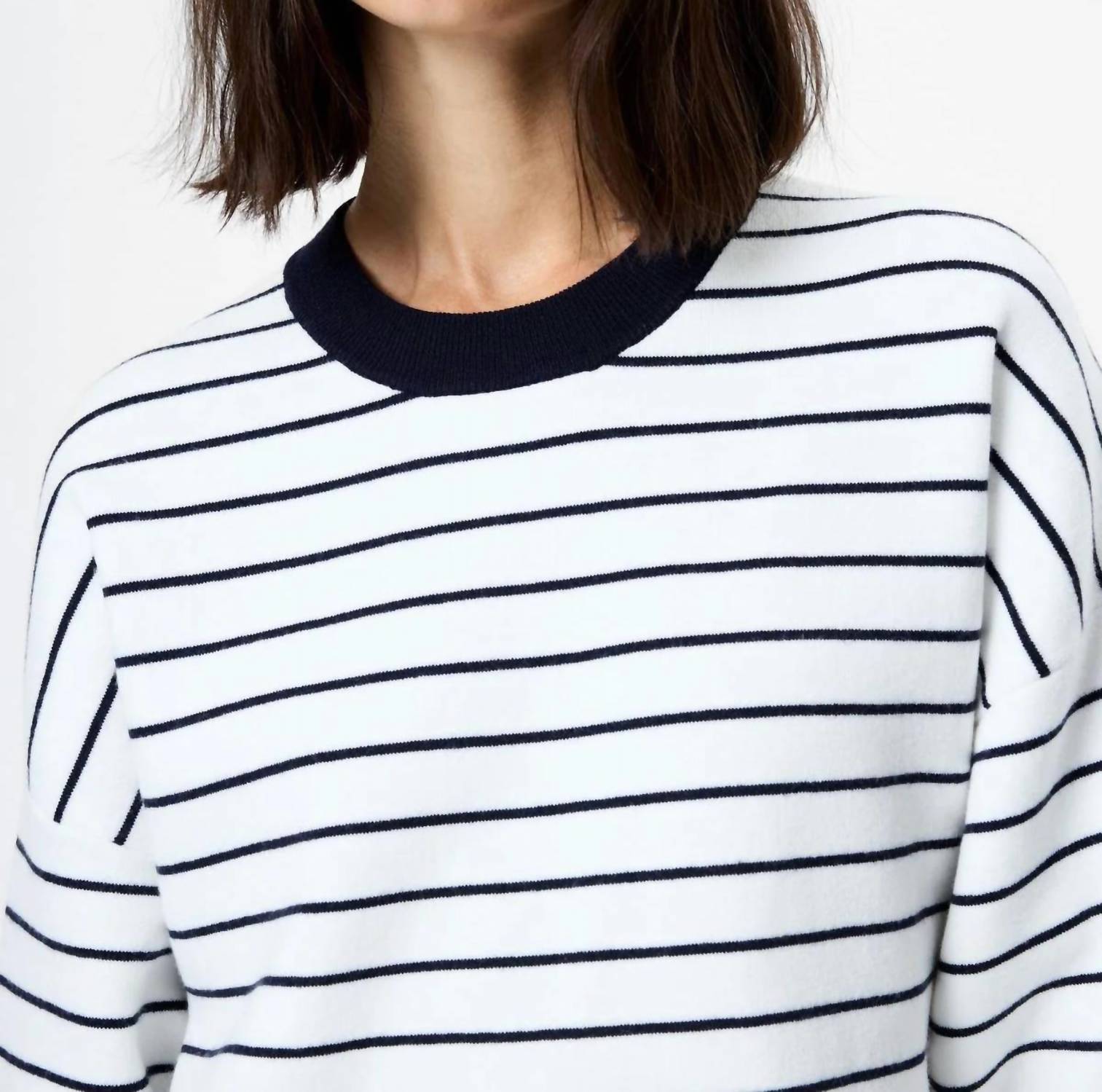 French Connection - Marley Striped Crewneck Sweater