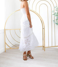 Loveshackfancy - Miloti Eyelet Lace Maxi Skirt
