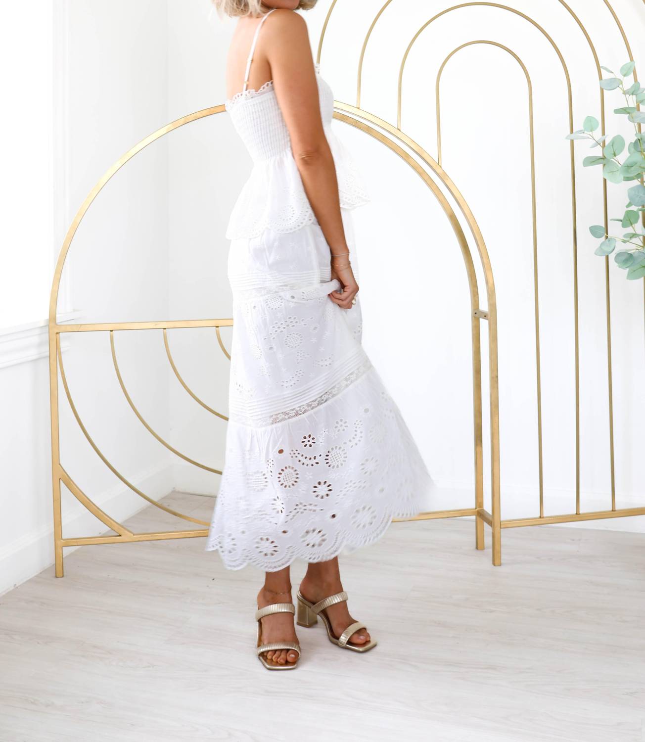 Loveshackfancy - Miloti Eyelet Lace Maxi Skirt
