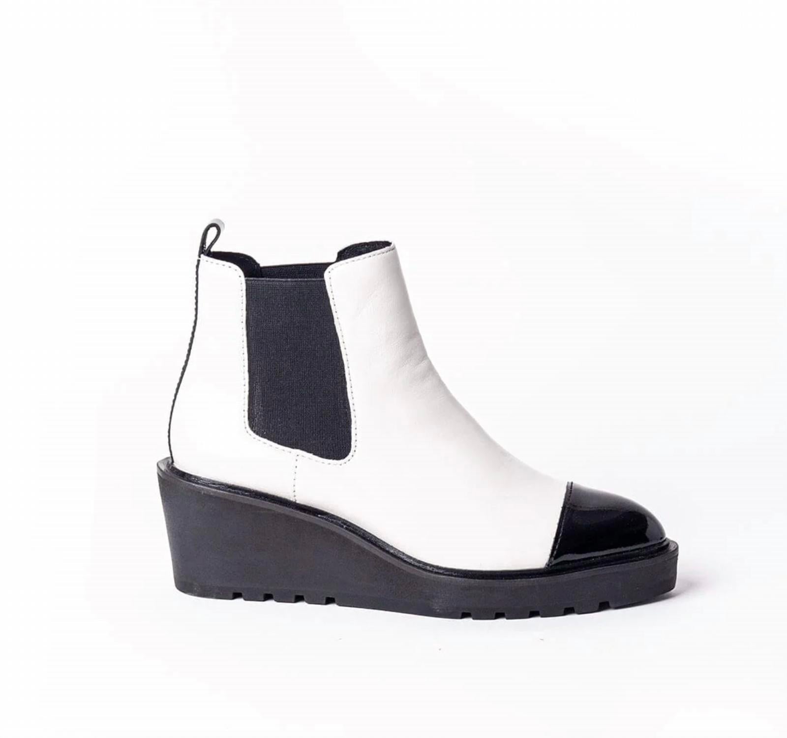 CECELIA NEW YORK Women's Gemmain Boots in black white - women's shoe - view 4