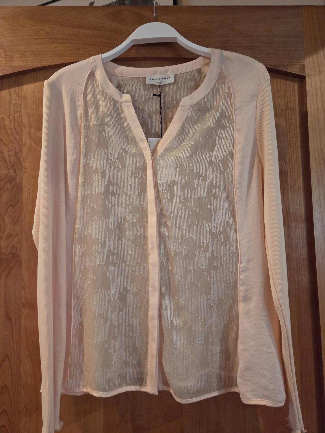 Rosemunde - Women's Knit Sleeves Blouse