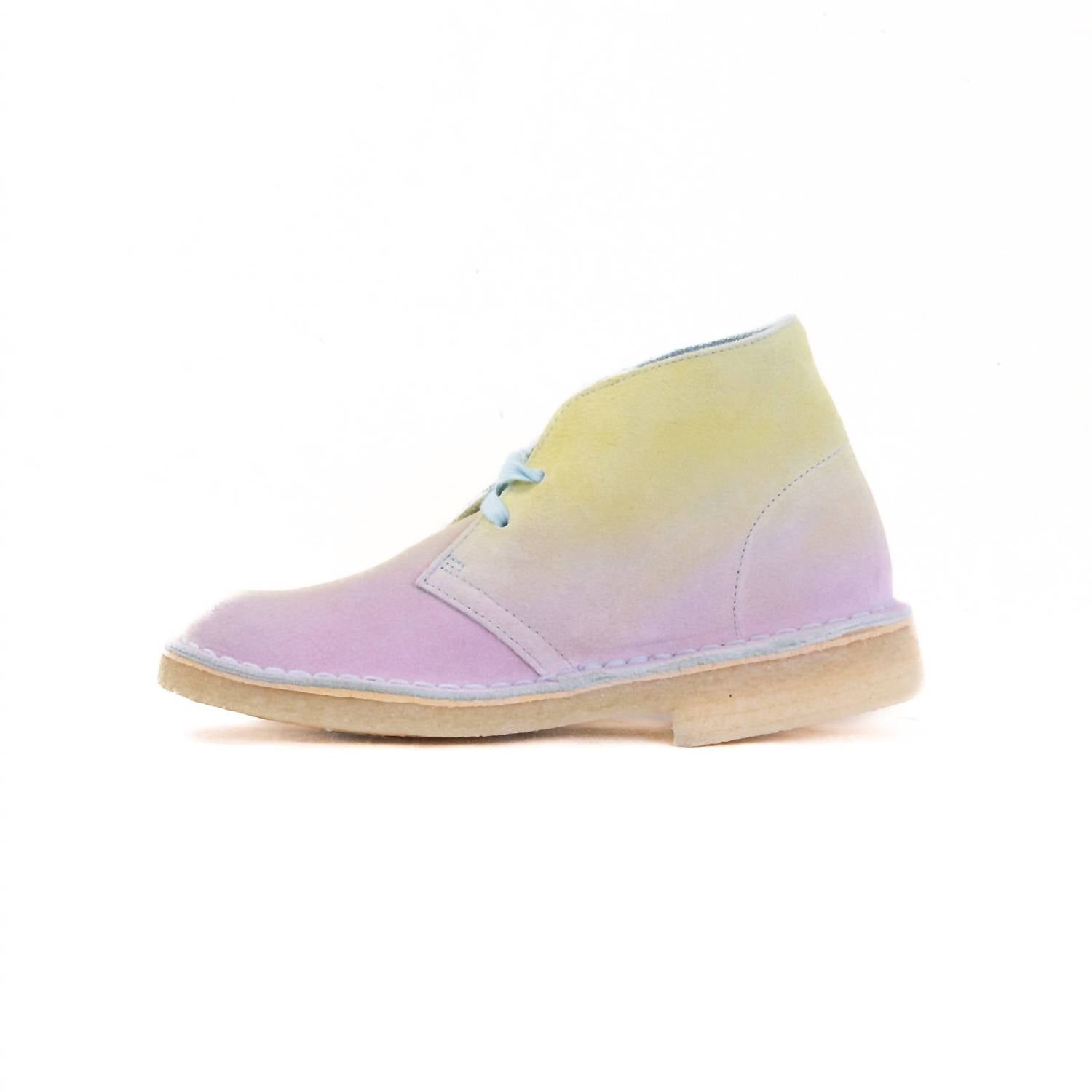 Clarks Women's Desert Ankle Boots in white blue - women's shoe - view 5