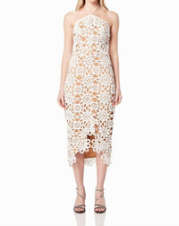 Elliatt - Night Floral Crochet Midi Dress