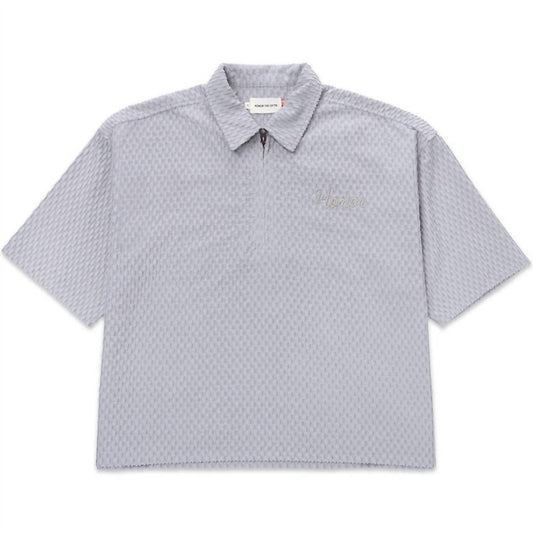 Honor The Gift - Textured Knit Quarter Zip Top