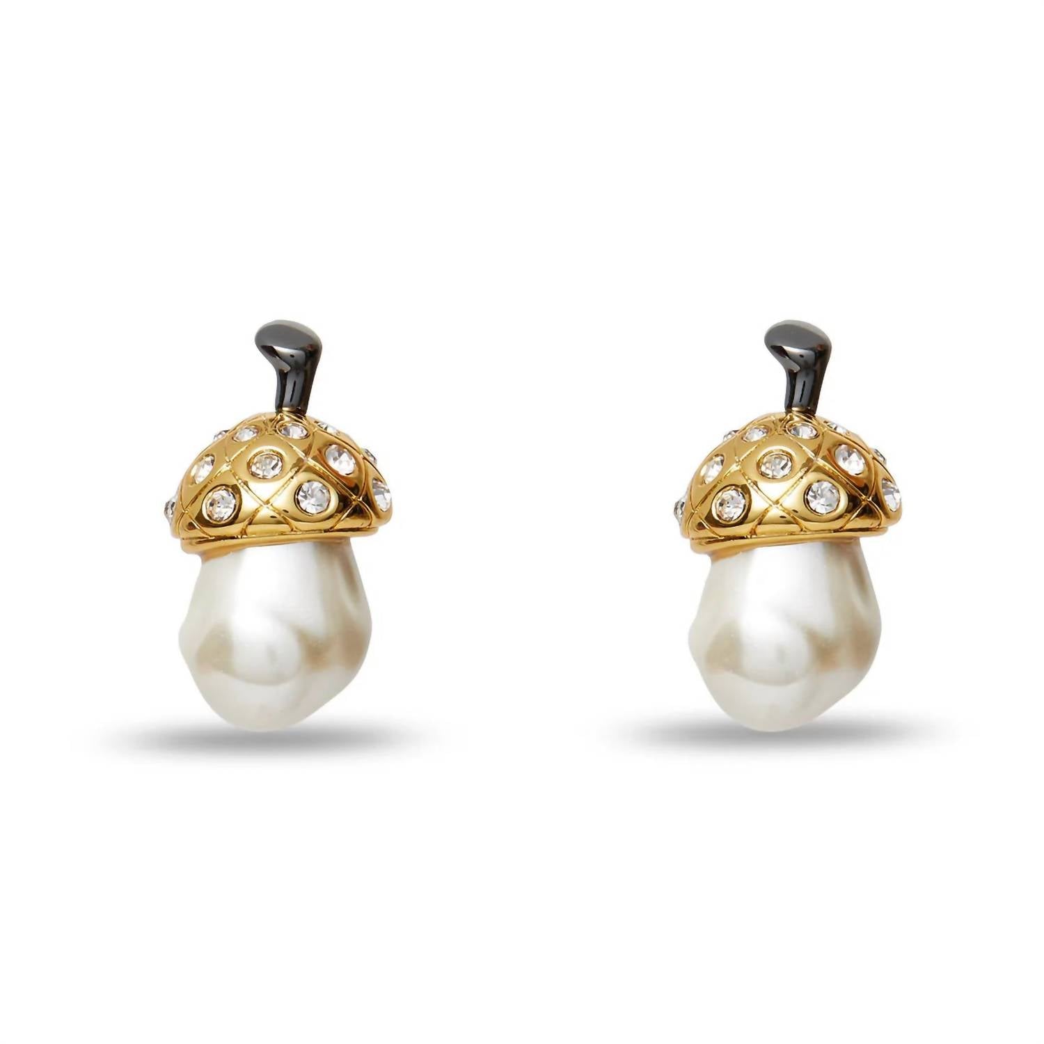 Lele Sadoughi - Women's Acorn Button Earrings