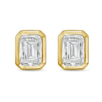 Diana M Jewels - Women's Emerald Lab-grown Diamond Stud Earrings (6.00 Tcw) - Elegant