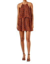 Shona Joy - MARTINA HALTER TIERED MINI DRESS