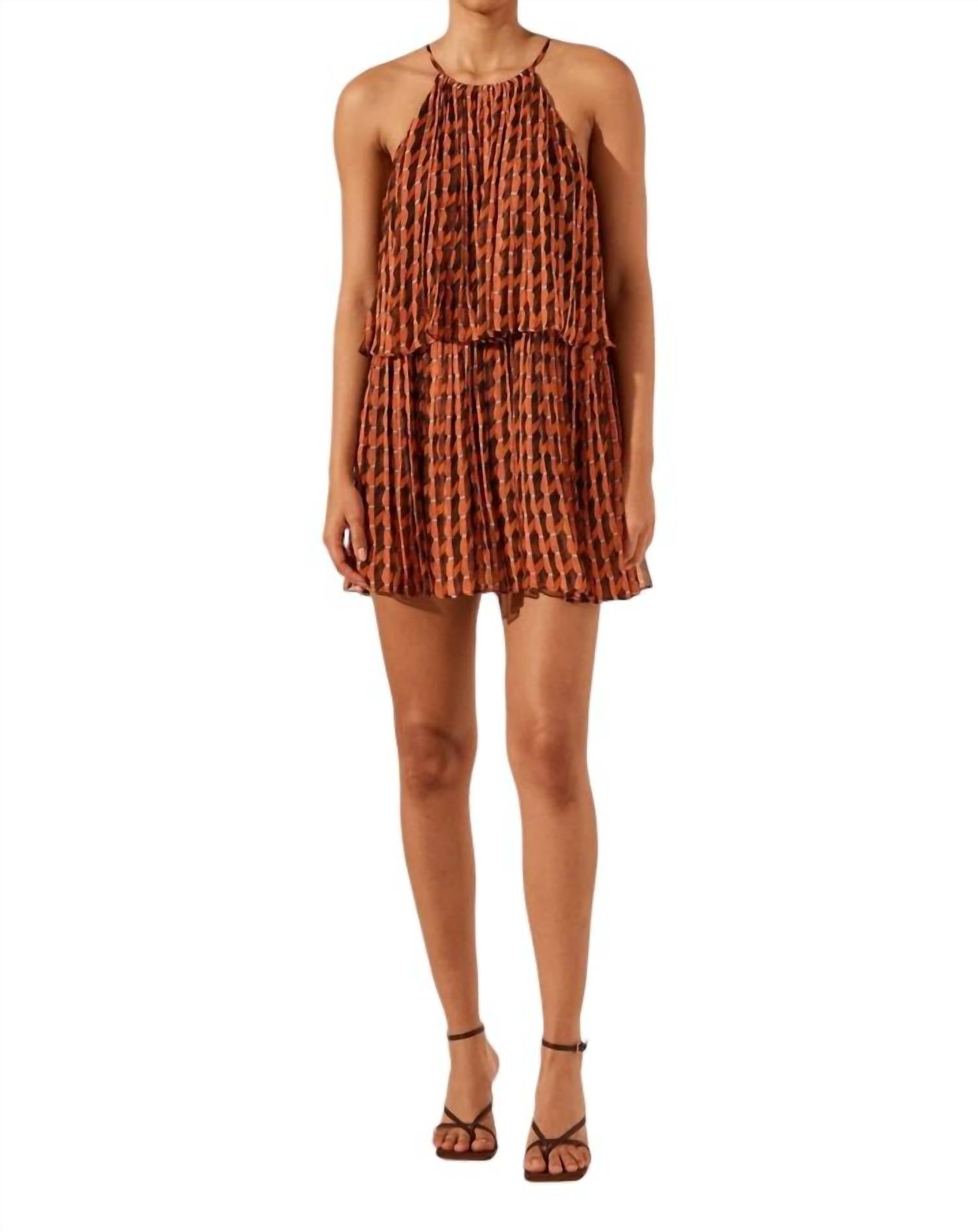 Shona Joy - MARTINA HALTER TIERED MINI DRESS