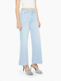 Mother - Twister Ankle Fray Flared Wide Leg Jeans