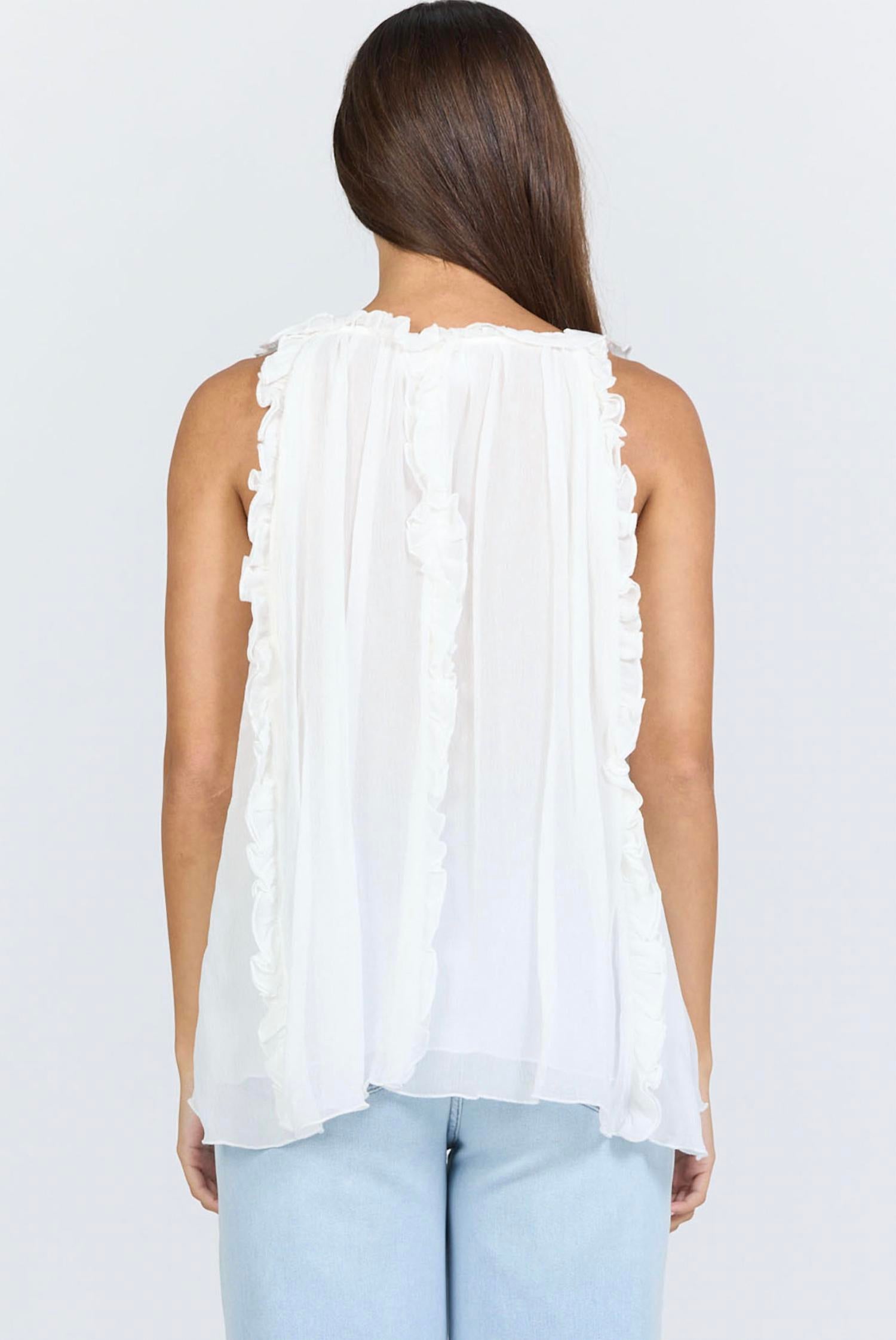 Dear John Denim - Renata Ruffle Scoop Neck Top