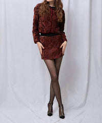 Needii - Josephine Jacquard Mini Skirt